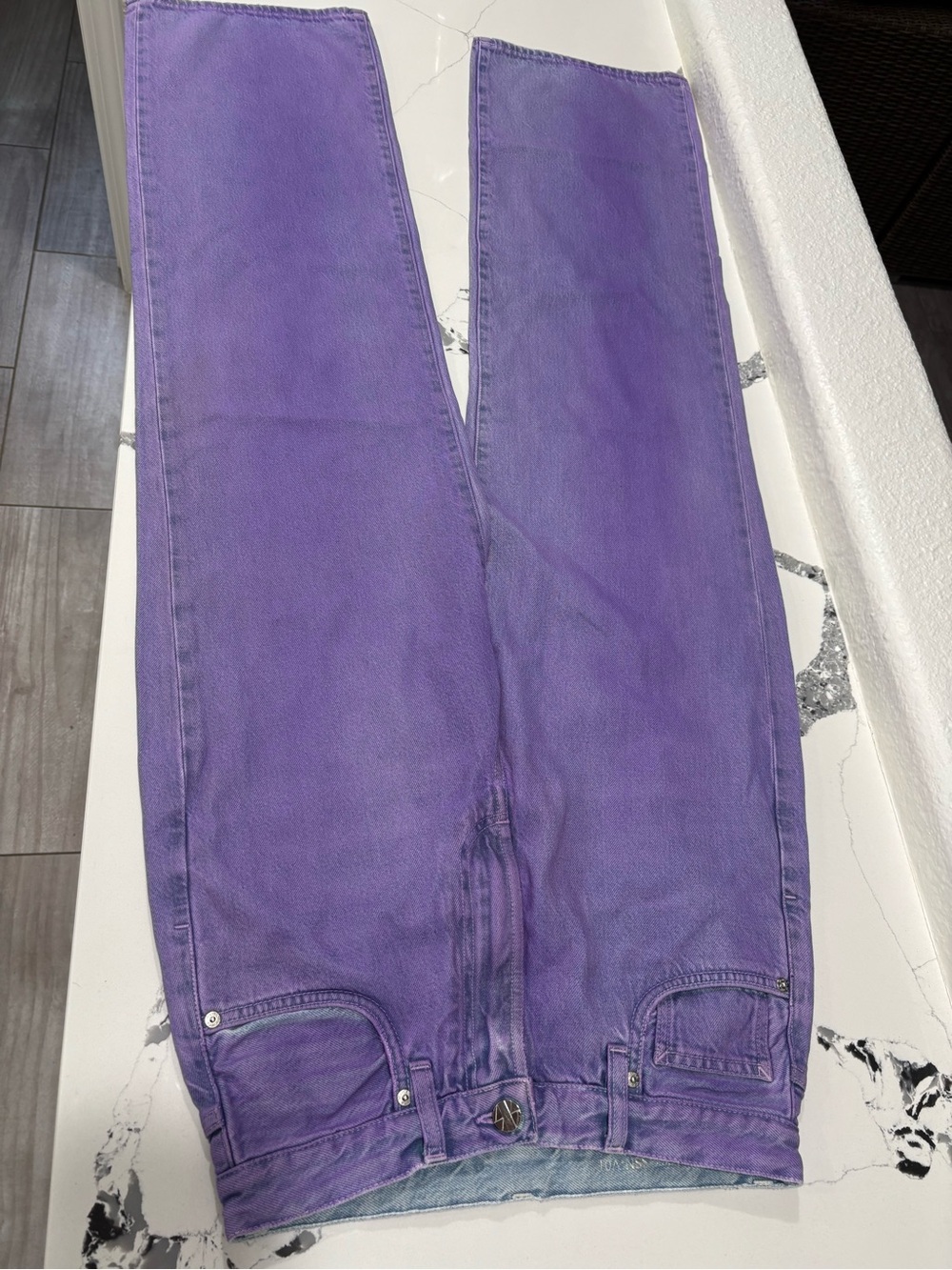 Viavia mid rise straight purple jeans size 26 new no tags
